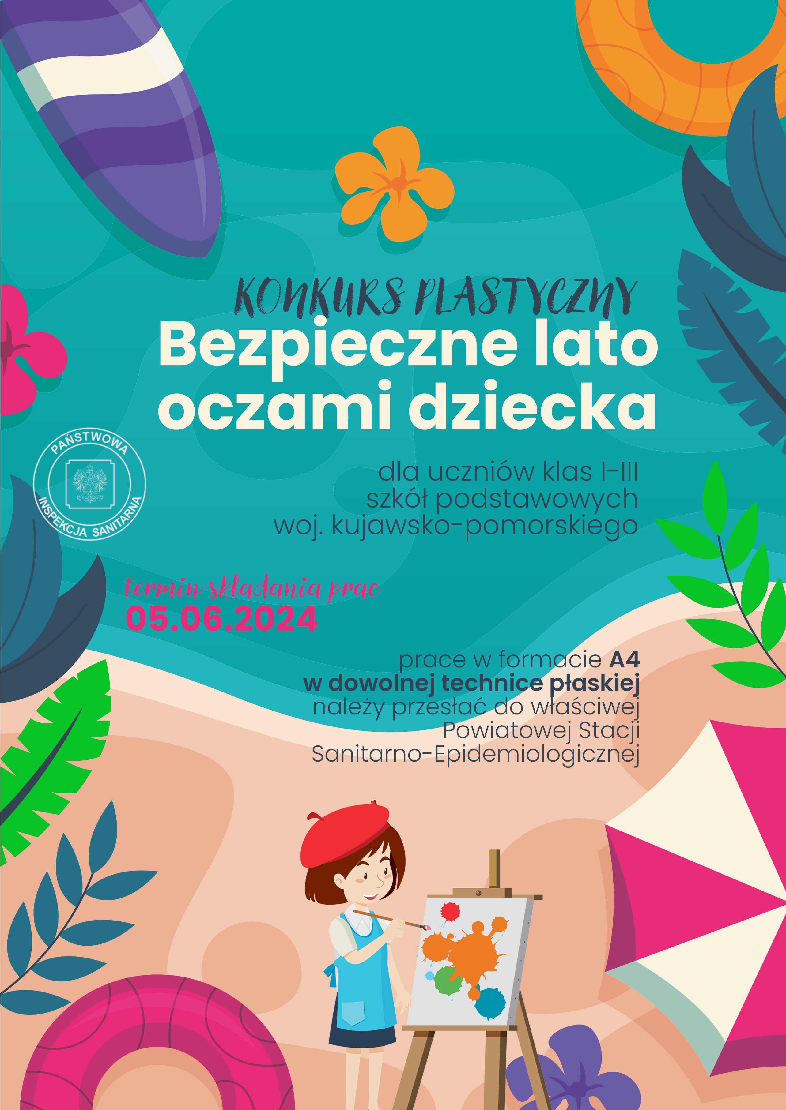 Wojewódzki konkurs pt.: „Bezpieczne lato oczami dziecka”