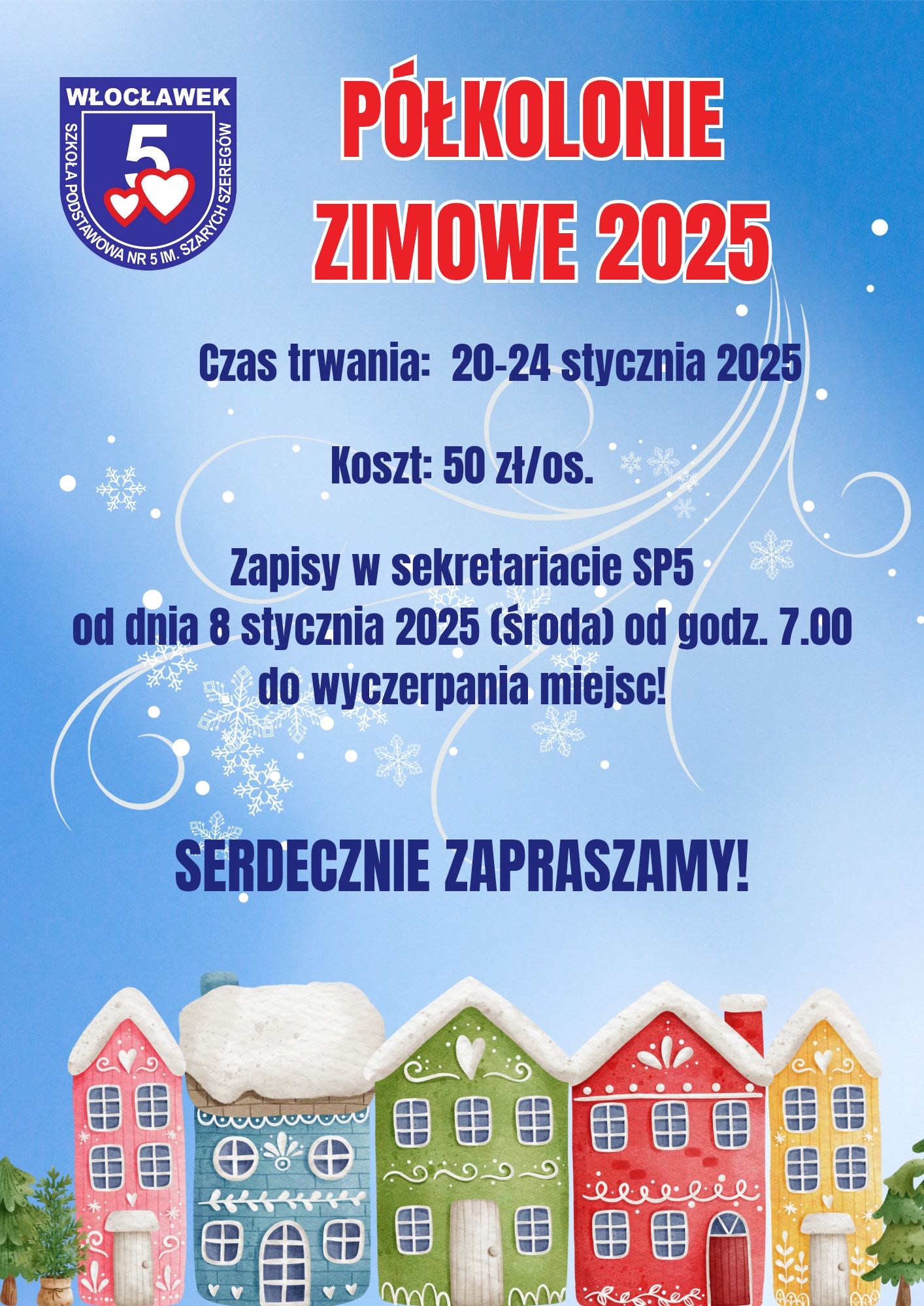 Półkolonie zimowe 2025 - zapisy od 8 stycznia