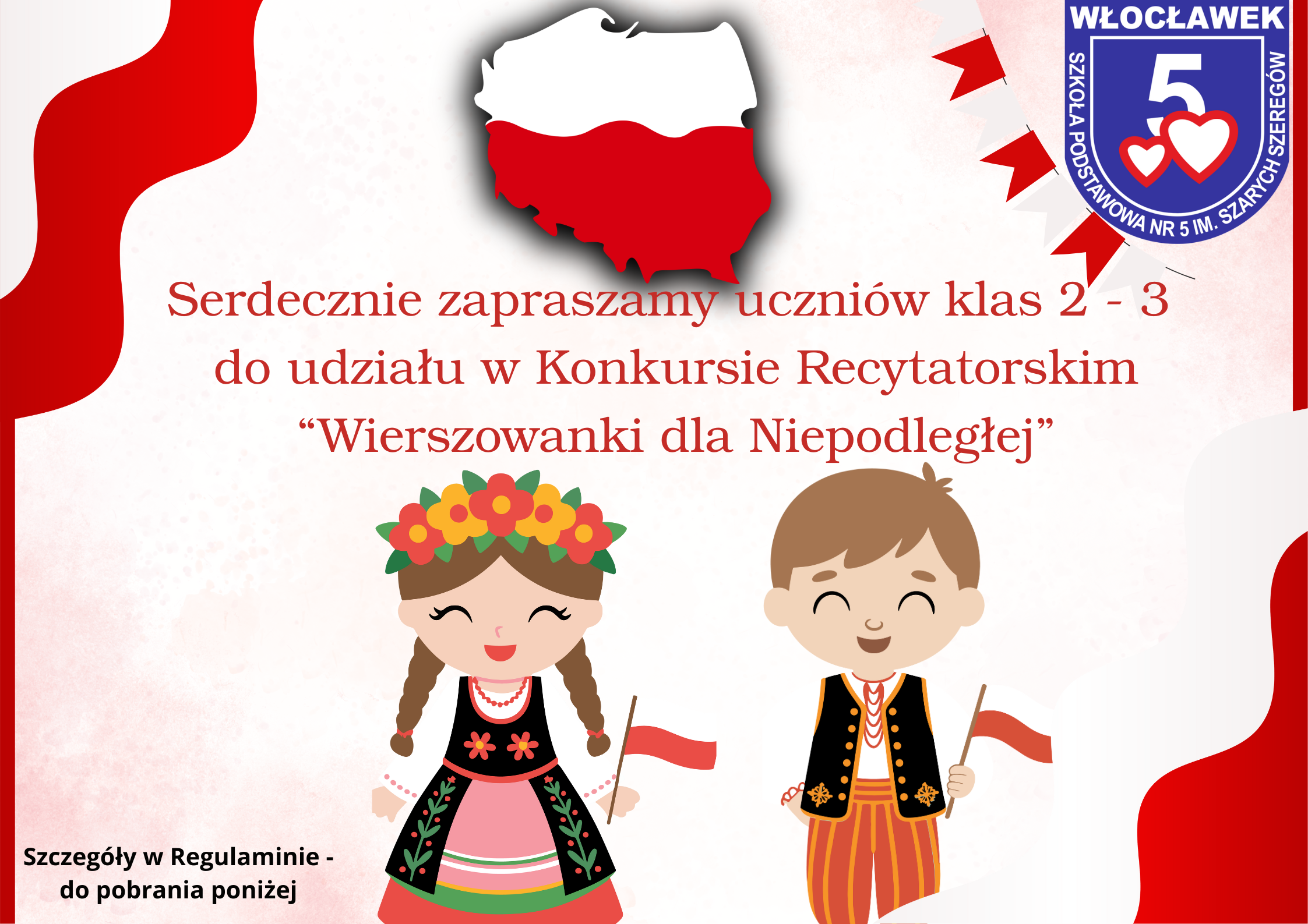 Konkurs recytatorski ,,Wierszowanki dla Niepodległej''