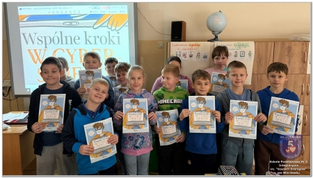 Zajęcia w ramach Programu Profilaktycznego „Wspólne kroki w Cyberświecie”