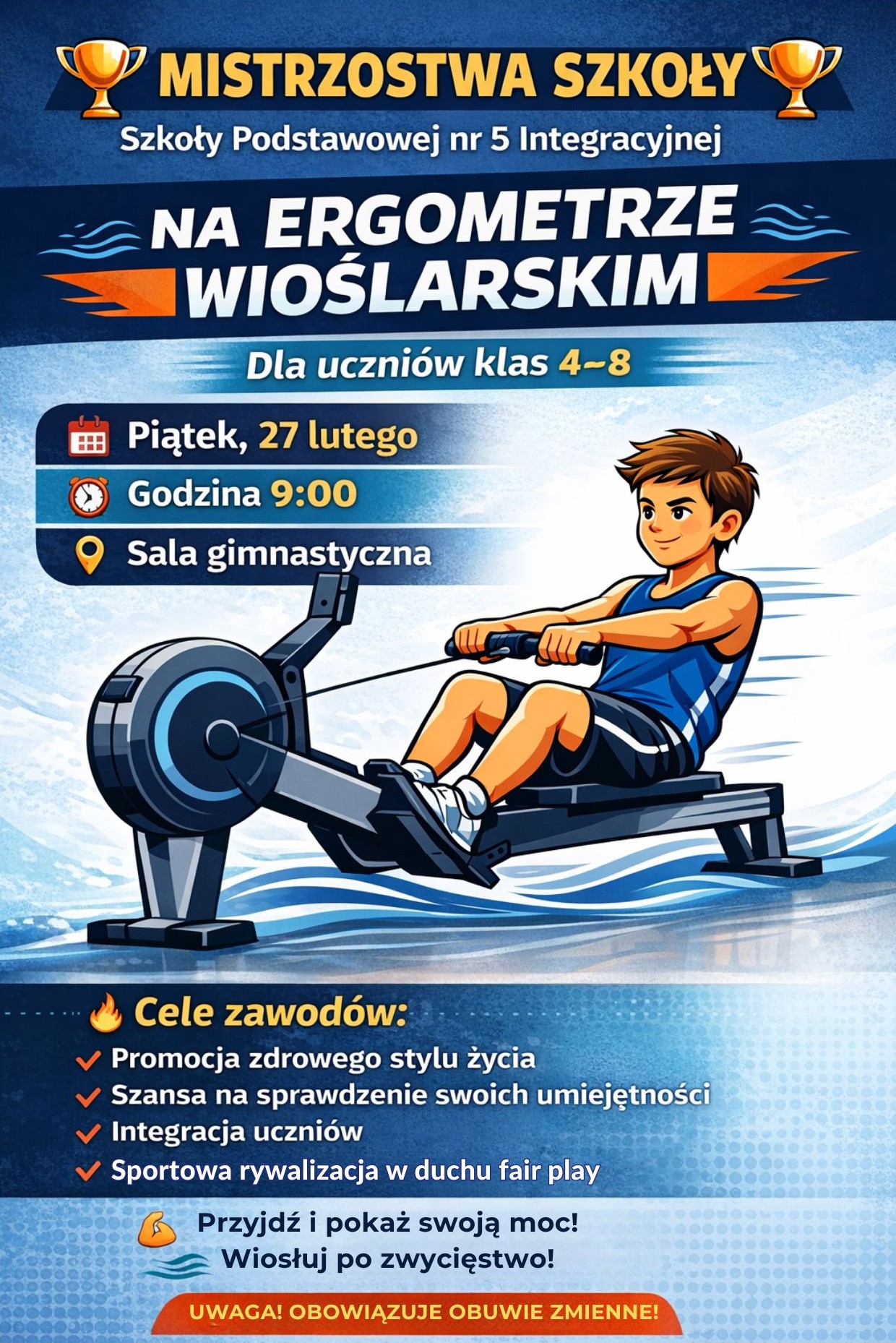Mistrzostwa Szkoły na ergometrze wioślarskim