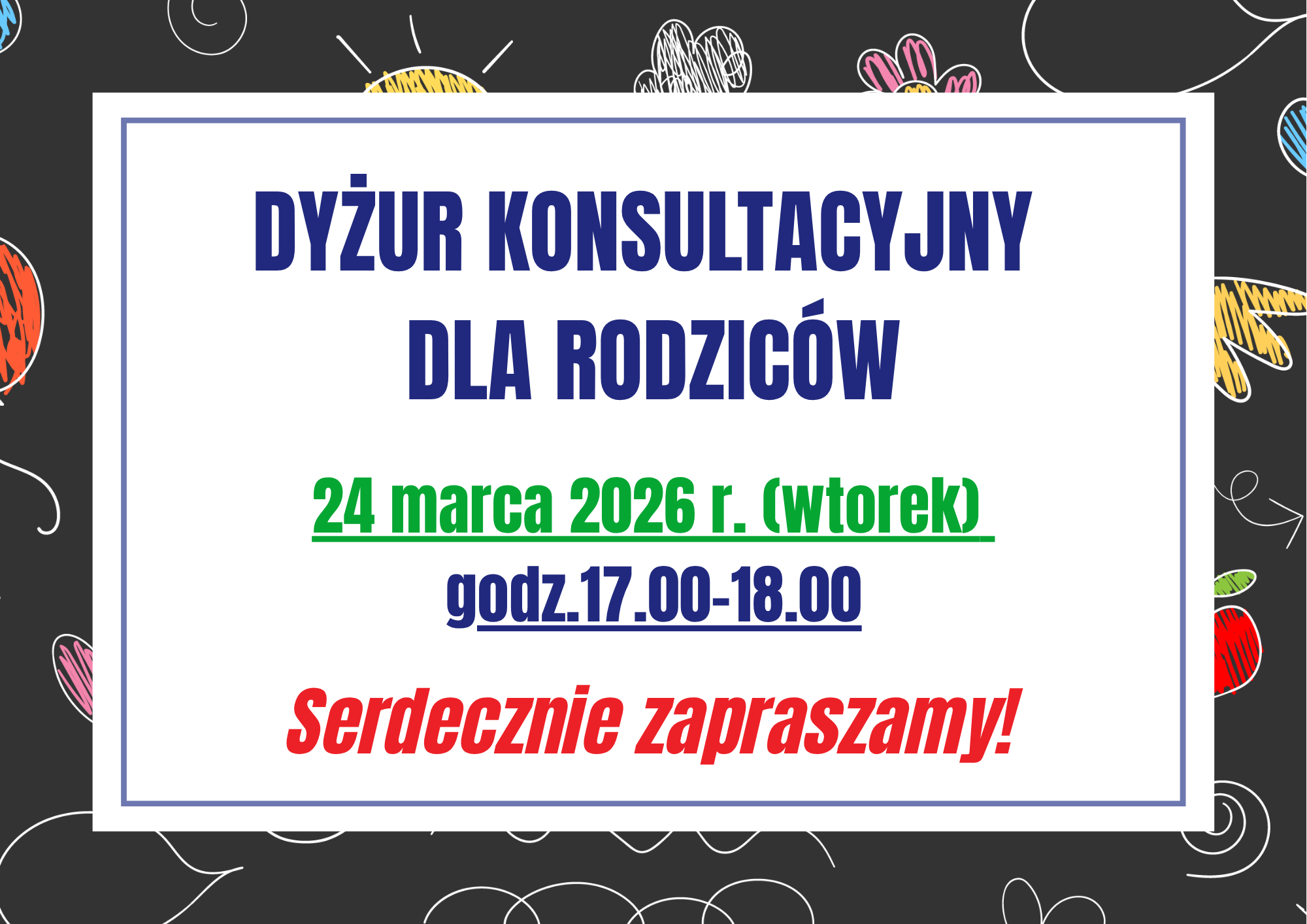 Dyżur konsultacyjny dla Rodziców
