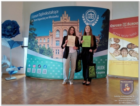 Sukces Mai i Natalii w Powiatowym konkursie biologiczno-chemicznym