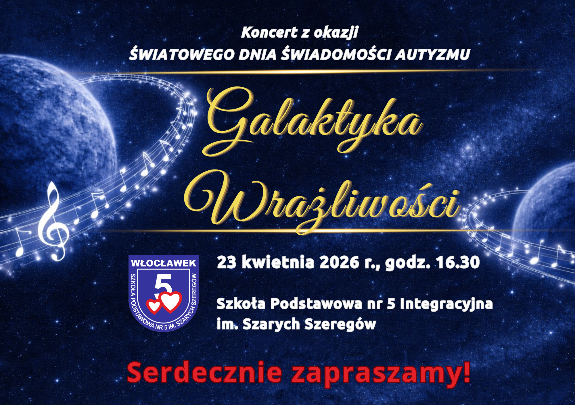 GALAKTYKA WRAŻLIWOŚCI - koncert z okazji Światowego Dnia Świadomości Autyzmu