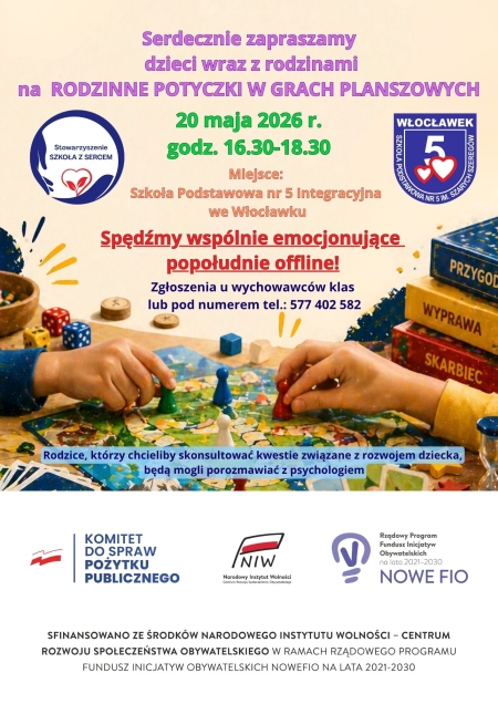 Rodzinne Potyczki w Grach Planszowych - ZAPRASZAMY!