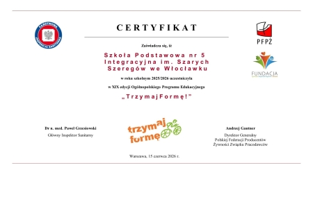Certyfikat dla SP5