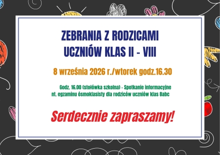ZEBRANIA Z RODZICAMI
