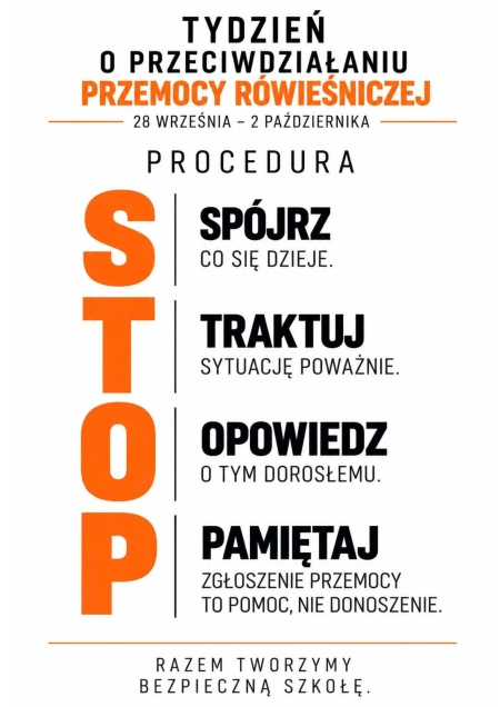 Tydzień o przeciwdziałaniu przemocy rówieśniczej