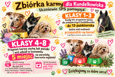 Zbiórka karmy dla Kundelkowiska