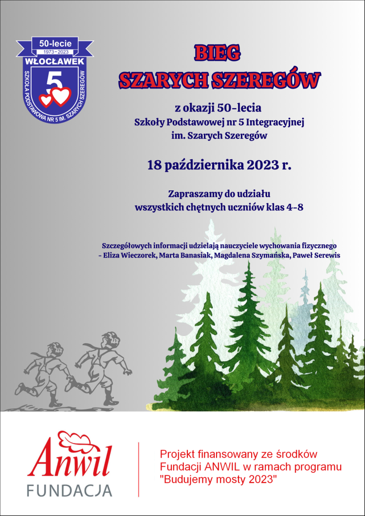 Bieg Szarych Szeregów - Szkoła Podstawowa Nr 5 Integracyjna im. Szarych